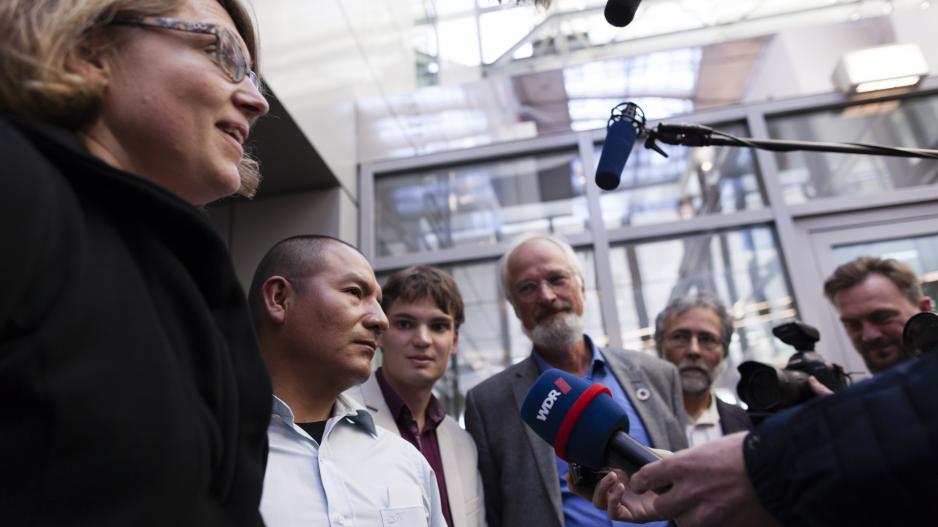 Pressekonferenz vor dem Oberlandsgericht Hamm