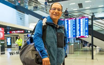 Saúl kommt in Deutschland an